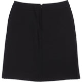 Chanel Black Wool & Silk CC Buttons Fringed Hem Pencil Skirt (FR 36 / DE 34)