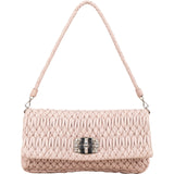 Miu Miu Matelassé Nappa Leather Crystal Flap Shoulder Bag