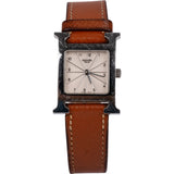 Hermès Silver Tone Heure H HH1.210 Women Watch