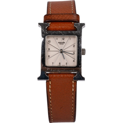 Hermès Silver Tone Heure H HH1.210 Women Watch