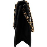 Chanel Quilted Lambskin 24K Single Flap Shoulder Bag