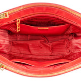 Prada Red Saffiano Leather Galleria Handbag