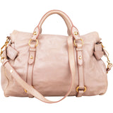 Miu Miu Vitello Lux Bow City Handbag