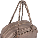 Chanel Metallic Leather Modern Chain Bowler Shoulder Bag