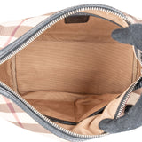 Burberry Haymarket Nova-Check Canvas Boston Handbag