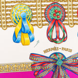 Hermès Les Rubans du Cheval Silk Carre 90 Scarf Tuch