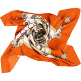 Hermès Les Tambours Silk Carre 90 Scarf Tuch