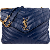 Saint Laurent Quilted Leather Medium Loulou Shoulder Bag