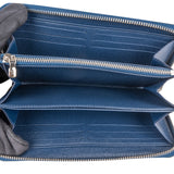 Louis Vuitton Blue Epi Leather Zippy Wallet