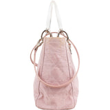Christian Dior Nylon Cannage Transparent  Lady Dior Handbag