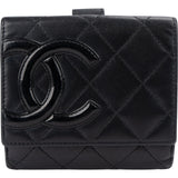 Chanel Quilted Lambskin Cambon Small Bifold Wallet