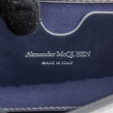 Alexander McQueen Mirrored Patent Leather Crystal-Embellished Skull Knuckle Ring Small Crossbody Bag