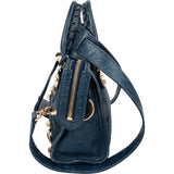Balenciaga Blue Leather Mini City Handbag