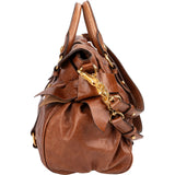 Miu Miu Vitello Lux Leather Satchel Handbag
