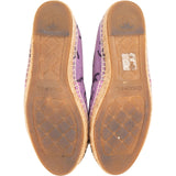 Chanel Purple Cotton CC Espadrilles Shoes (38)