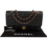 Chanel Quilted Lambskin Medium 24K Gold Double Flap Shoulder Bag