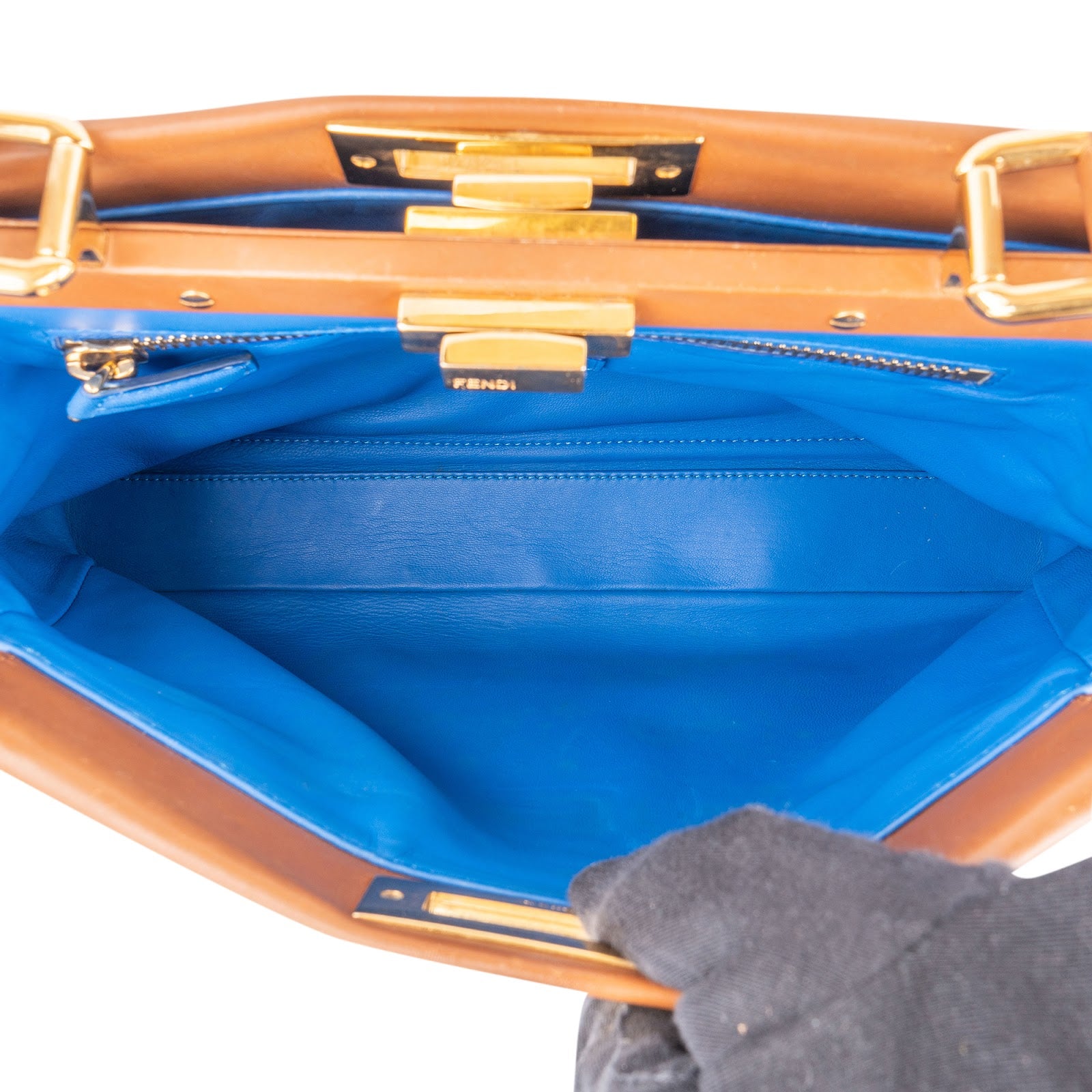 [🔄️B23 / F60] Fendi Calfskin Peekaboo Regular Handbag - vintageandkickz