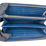 Prada Saffiano Fiocco Leather Zip Around Wallet