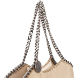 Stella McCartney Shaggy Deer Raffia Falabella Tote Basket Shoulder Bag