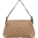 Gucci Monogram GG Studded Horsebit Chain Flap Shoulder Bag