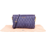 Miu Miu Matelassé Nappa Leather Clutch Crossbody Bag