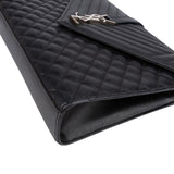 Saint Laurent Quilted Grained Leather Large Envelope Crossbody Bag