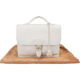 Hermès New White Togo Leather Sac à Dépêches Small 27 Business Handbag