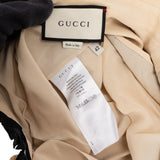 Gucci Bicolor Heart Detail Ruffle Diamond Buttons Silk Longsleeve Blouse (IT42)