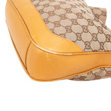 Gucci Monogram GG Canvas Bamboo Handle Shoulder Handbag
