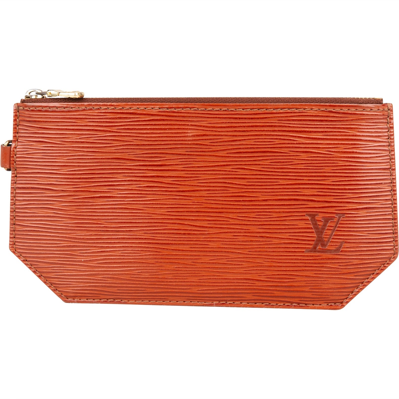 [🔄️B20 / F54] Louis Vuitton Orange Epi Leather Pochette Homme Wallet - vintageandkickz
