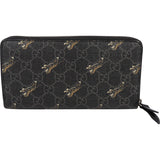 Gucci Monogram GG Supreme Canvas Tigers Print Zip Around Wallet
