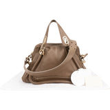 Chloé Brown Leather Paraty Shoulder Handbag