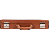 Ermenegildo Zegna Brown Pebbled Leather Briefcase Aktenkoffer Handbag