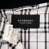 Burberry Black Velvet Nova-Check Monogram Harrington Jacket (M-L)