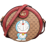 Gucci Monogram GG Supreme x Limited Fujiko Pro Doraemon Round Small Crossbody Bag