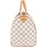 Louis Vuitton Monogram Damier Azur Canvas Speedy 35 Handbag
