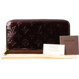 Louis Vuitton Monogram Vernis Amarante Zippy Wallet