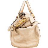 Miu Miu Vitello Lux Leather Bow Satchel Handbag