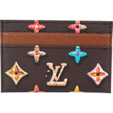 Louis Vuitton Monogram Chocolate Donut Double Card Holder Wallet