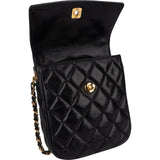 Chanel Quilted Lambskin CC Single Flap Crossbody Bag - vintageandkickz