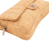 Chanel Quilted Nylon Chocolate Bar Jumbo Flap Shoulder Bag
