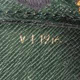 Louis Vuitton Green Taiga Leather Baikal Clutch Bag