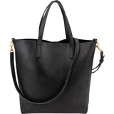 Yves Saint Laurent Black Leather Tote Handbag