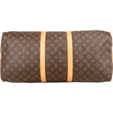 Louis Vuitton Monogram Canvas Keepall 55 Bandoulière Travel Bag