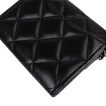 Chanel Quilted Lambskin CC Single Flap Wallet on Chain - vintageandkickz