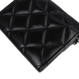 Chanel Quilted Lambskin CC Single Flap Wallet on Chain - vintageandkickz