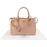 Prada Pink Saffiano Leather Galleria Handbag