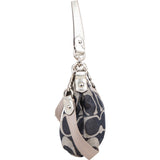 Coach Monogram Denim Signature Stripe Shoulder Bag