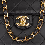 [🔄️B14 / F18] Chanel Quilted Lambskin Medium Double Flap Shoulder Bag - vintageandkickz