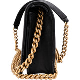 Chanel Quilted Lambskin Small Boy Wallet On Chain Crossbody Bag
